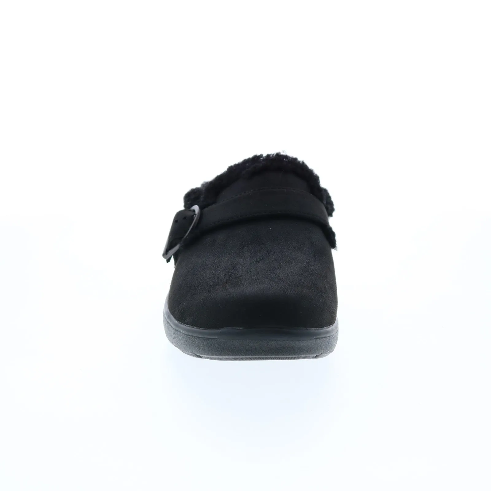 Skechers Arch Fit Lounge Laid Back Womens Black Canvas Slippers Clogs Shoes