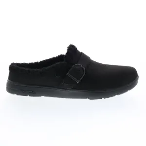 Skechers Arch Fit Lounge Laid Back Womens Black Canvas Slippers Clogs Shoes