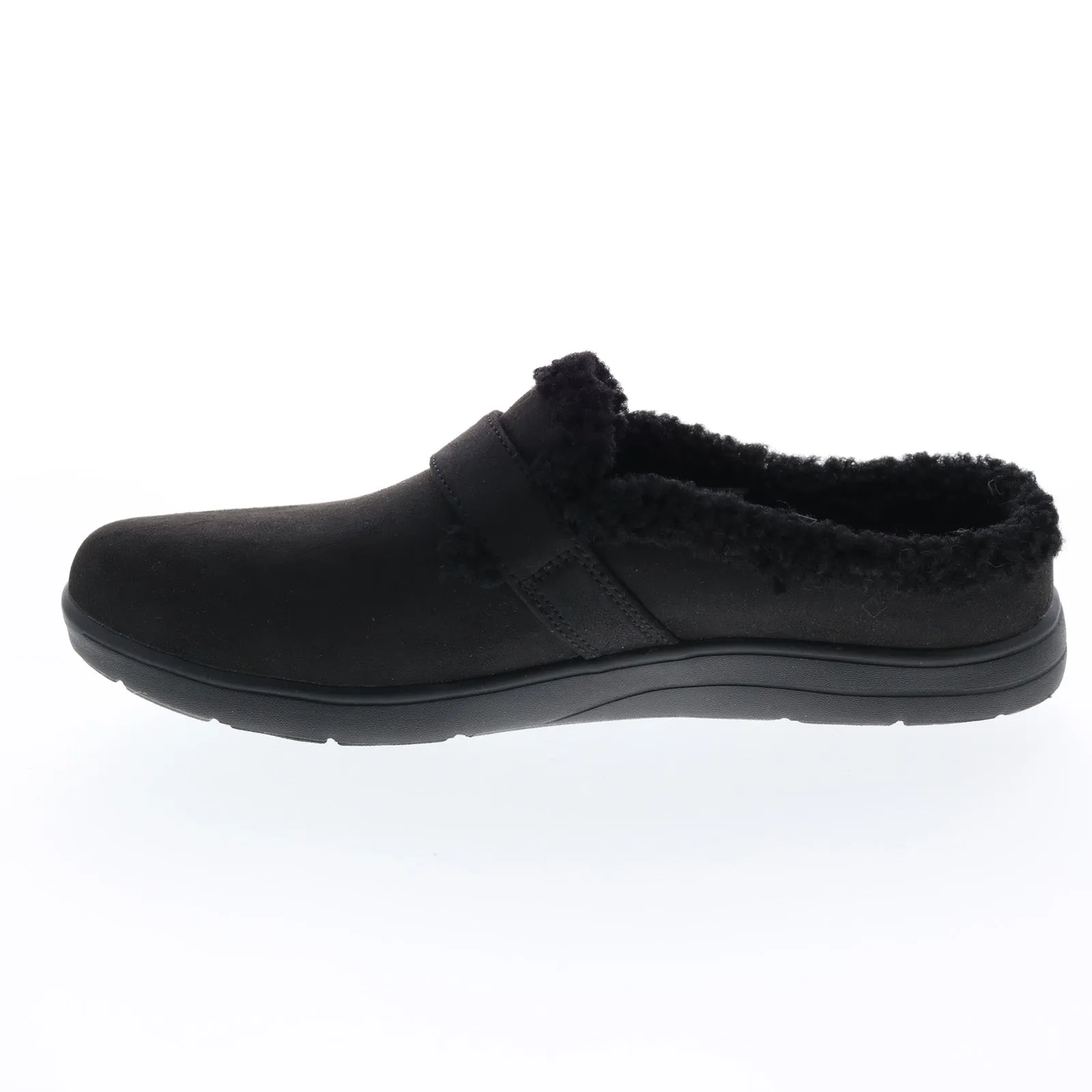 Skechers Arch Fit Lounge Laid Back Womens Black Canvas Slippers Clogs Shoes