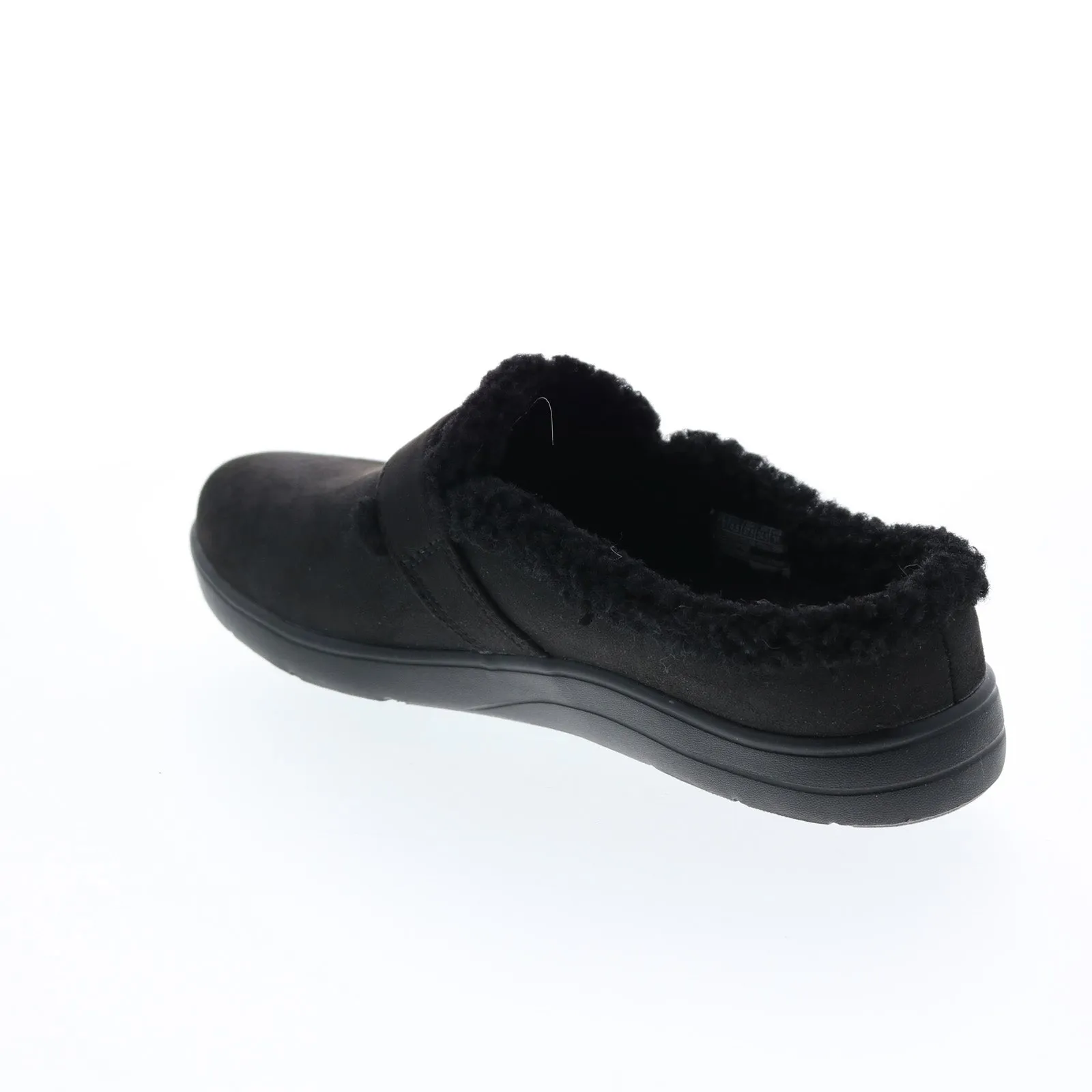 Skechers Arch Fit Lounge Laid Back Womens Black Canvas Slippers Clogs Shoes