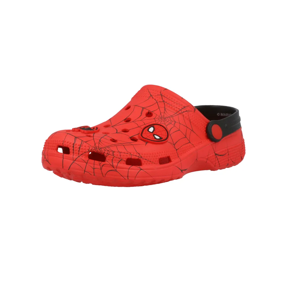 Spider-Man Red Clogs with Spider Web Print for Kids