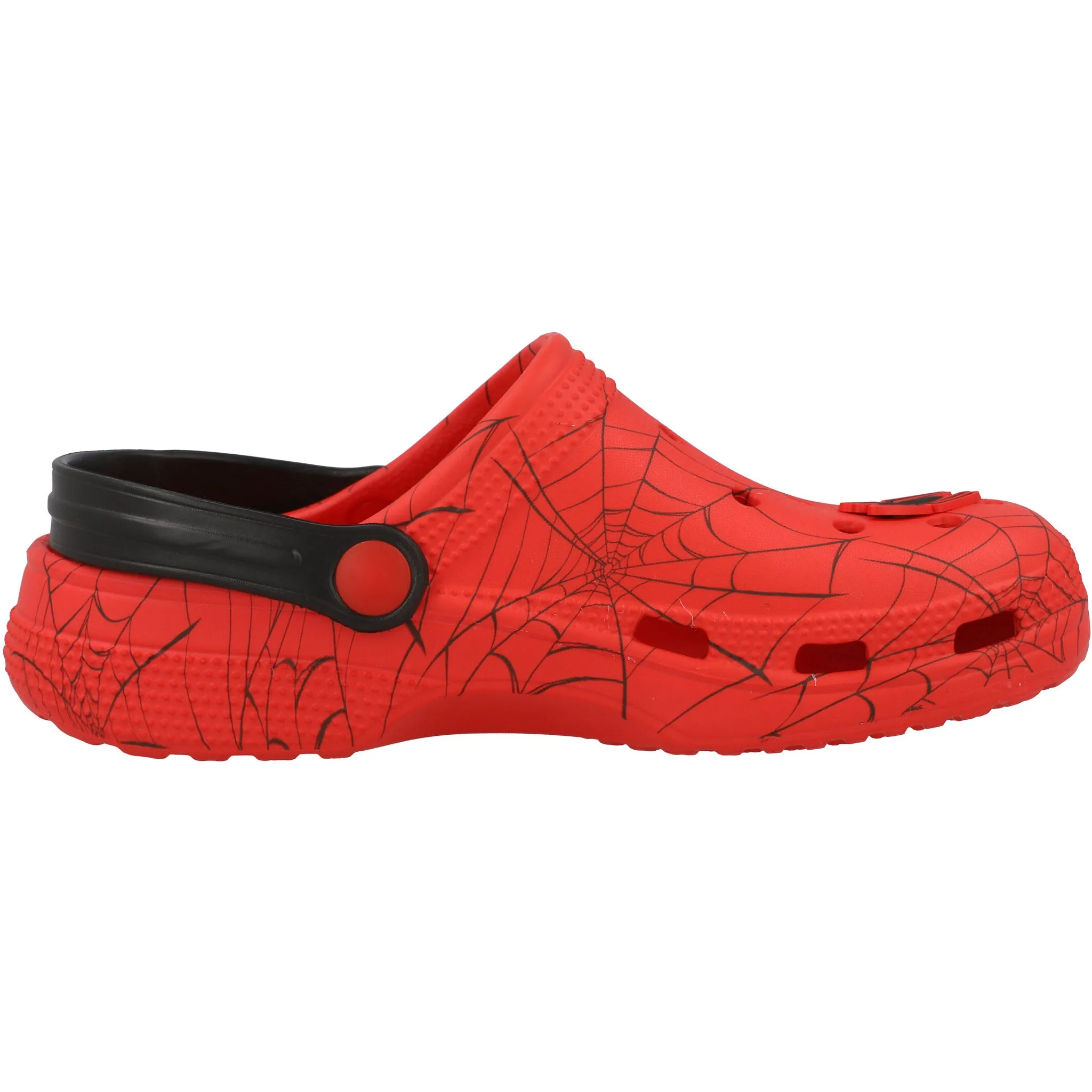 Spider-Man Red Clogs with Spider Web Print for Kids