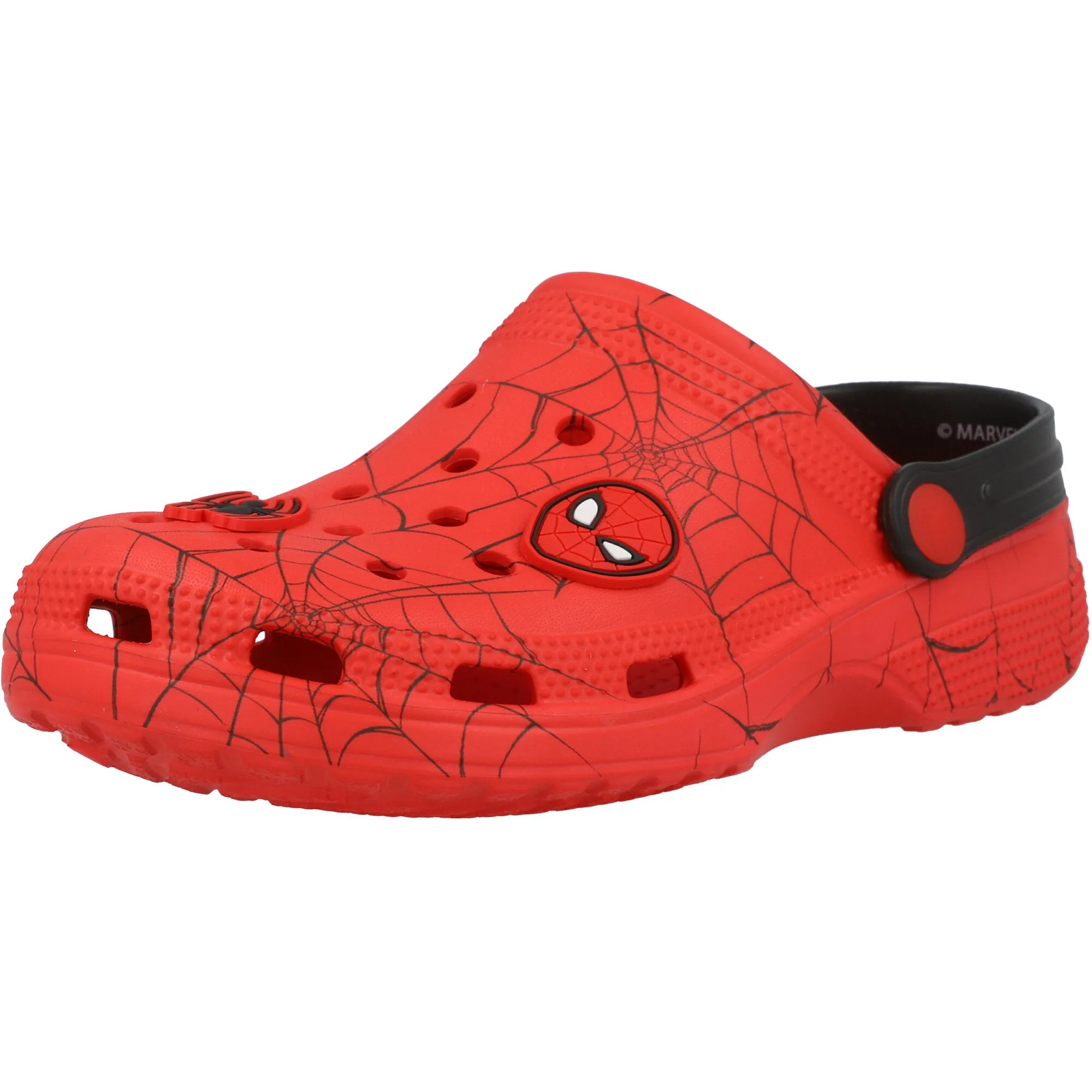 Spider-Man Red Clogs with Spider Web Print for Kids