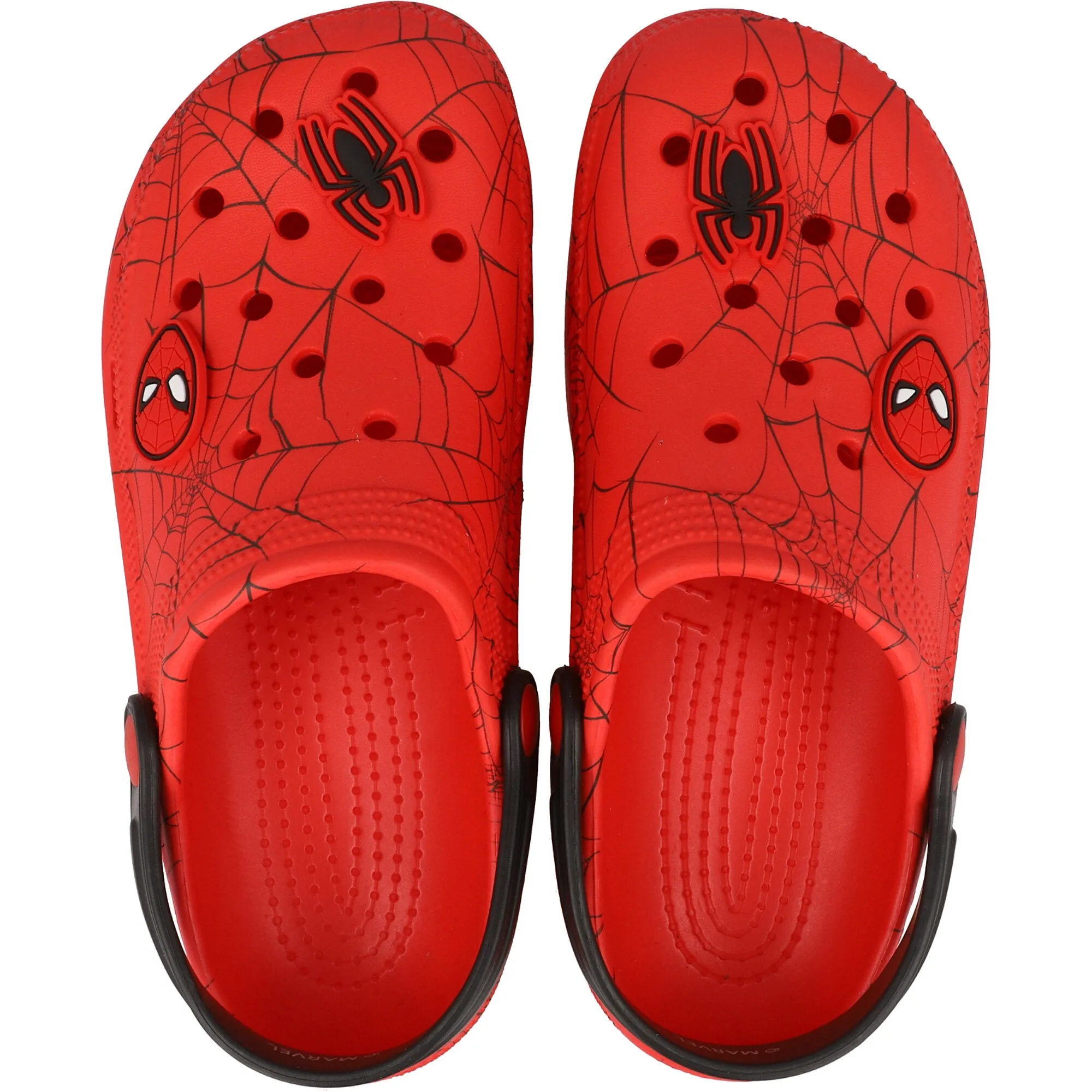Spider-Man Red Clogs with Spider Web Print for Kids