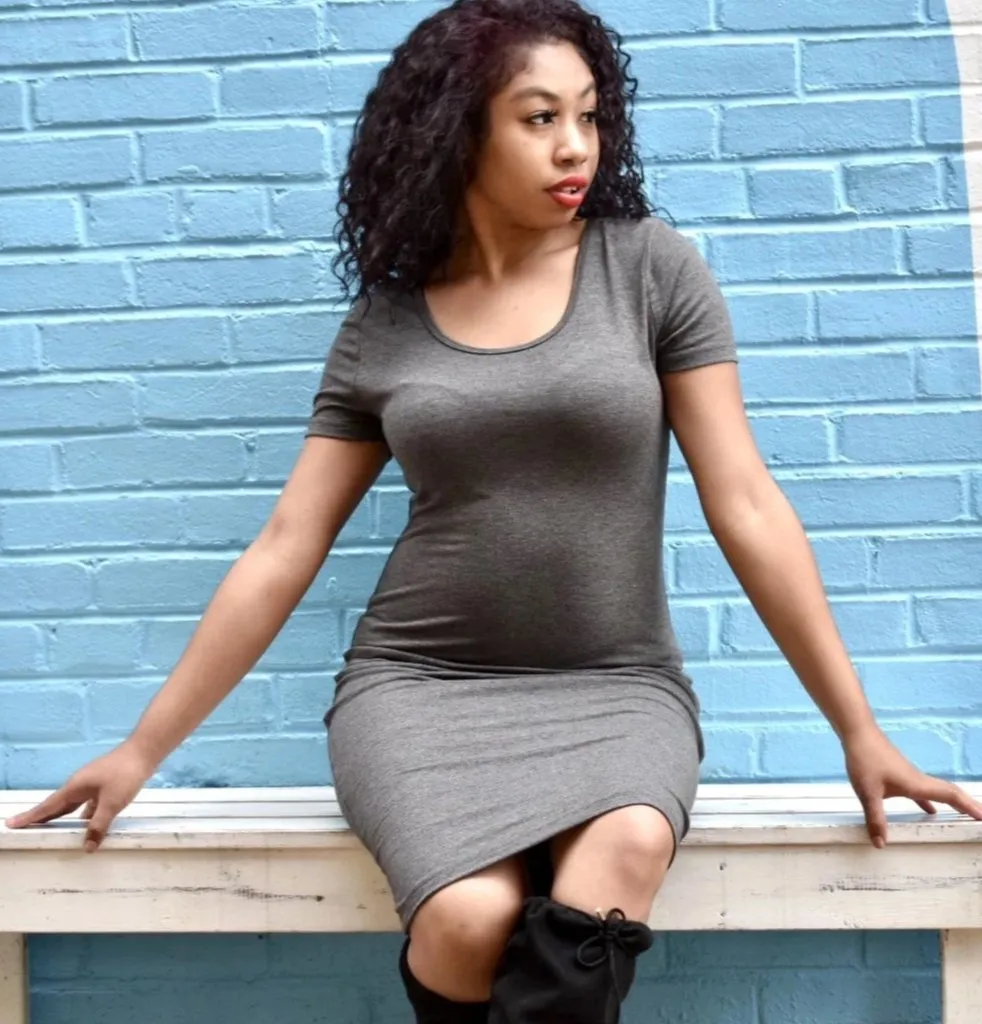 Style Staple Bodycon Dress (Grey)