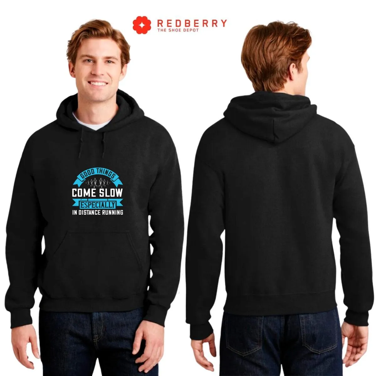 Sudadera Hombre  Hoodie Running Correr Maratón 007