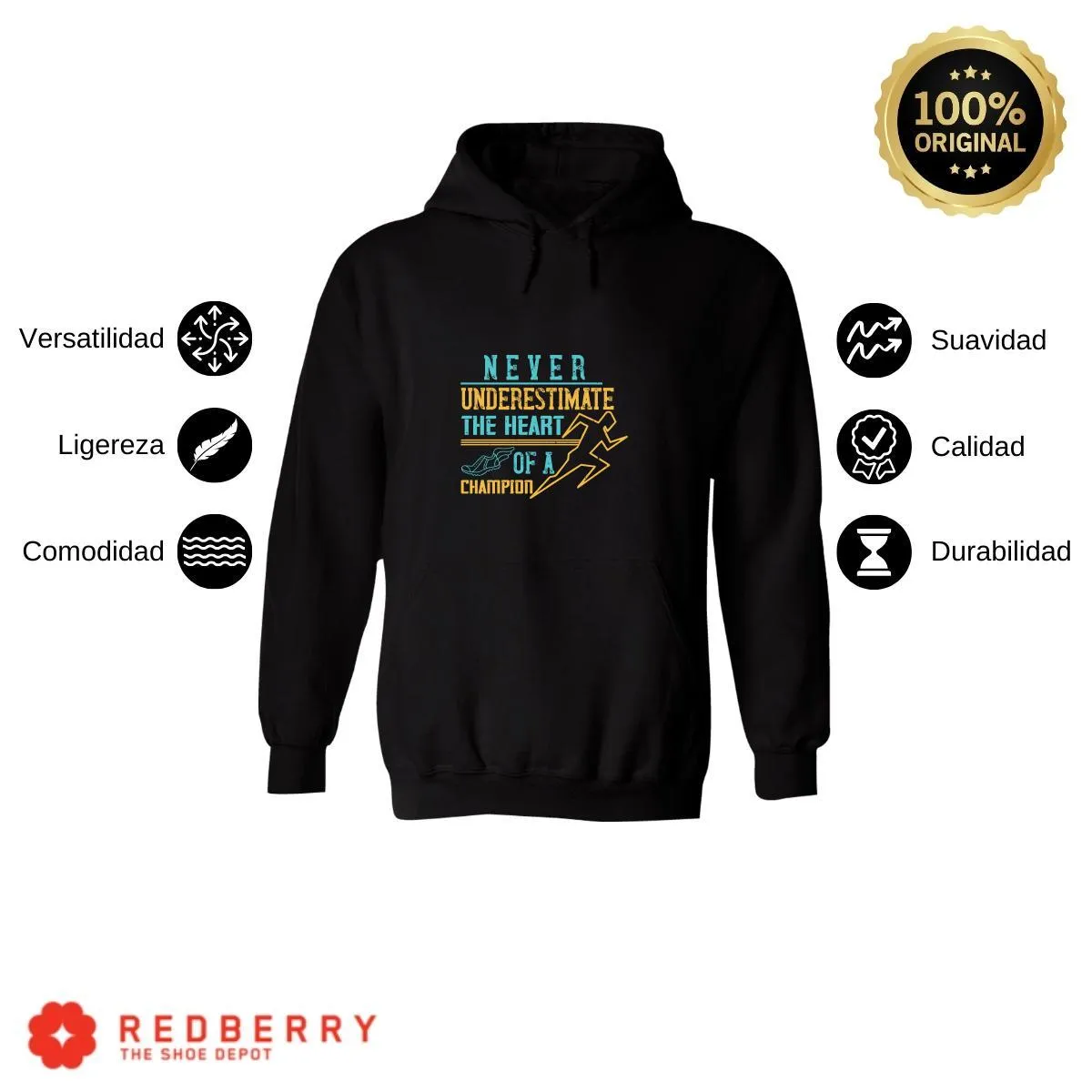 Sudadera Hombre  Hoodie Running Correr Maratón 021