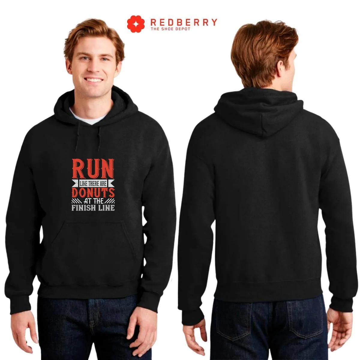 Sudadera Hombre  Hoodie Running Correr Maratón 025
