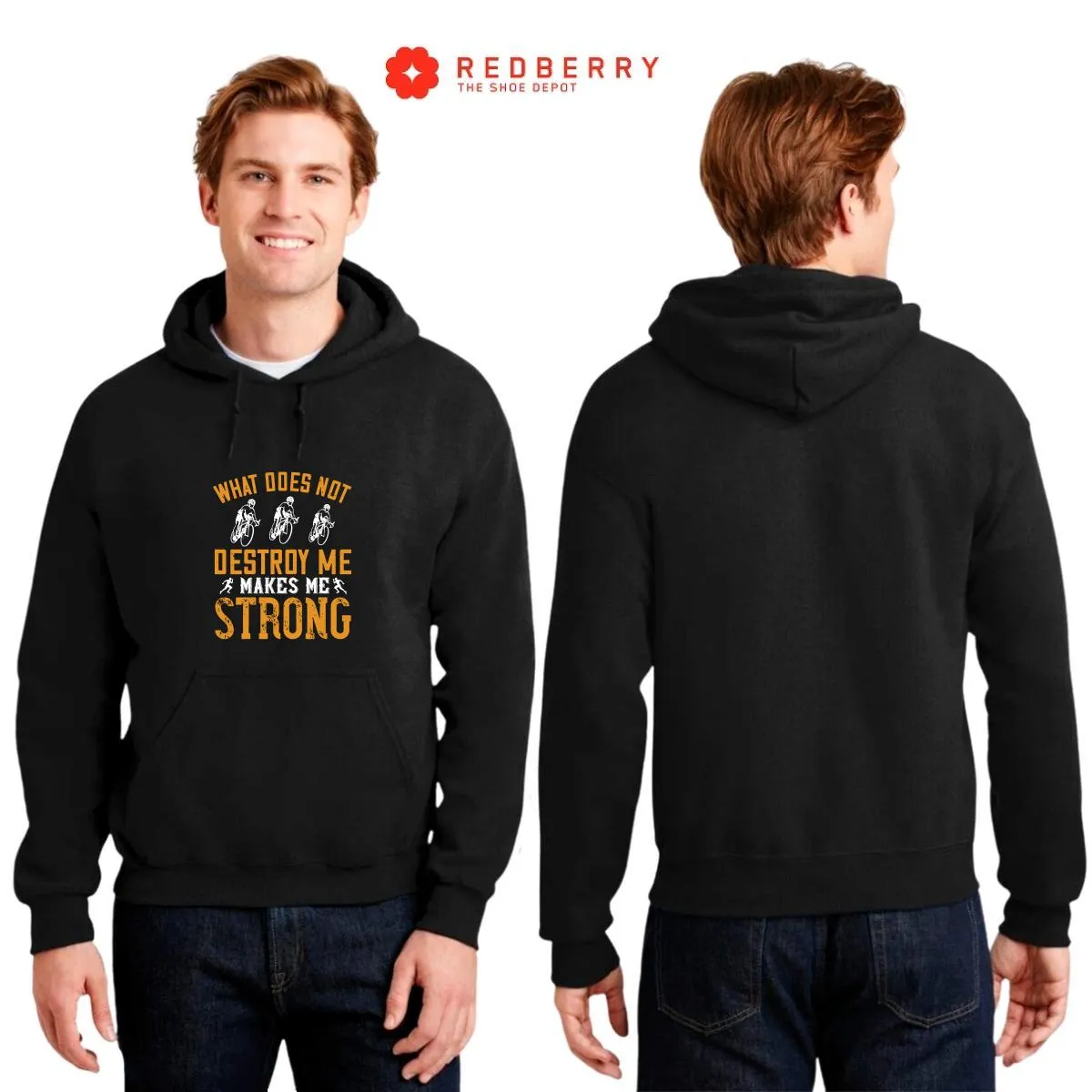 Sudadera Hombre  Hoodie Running Correr Maratón 047