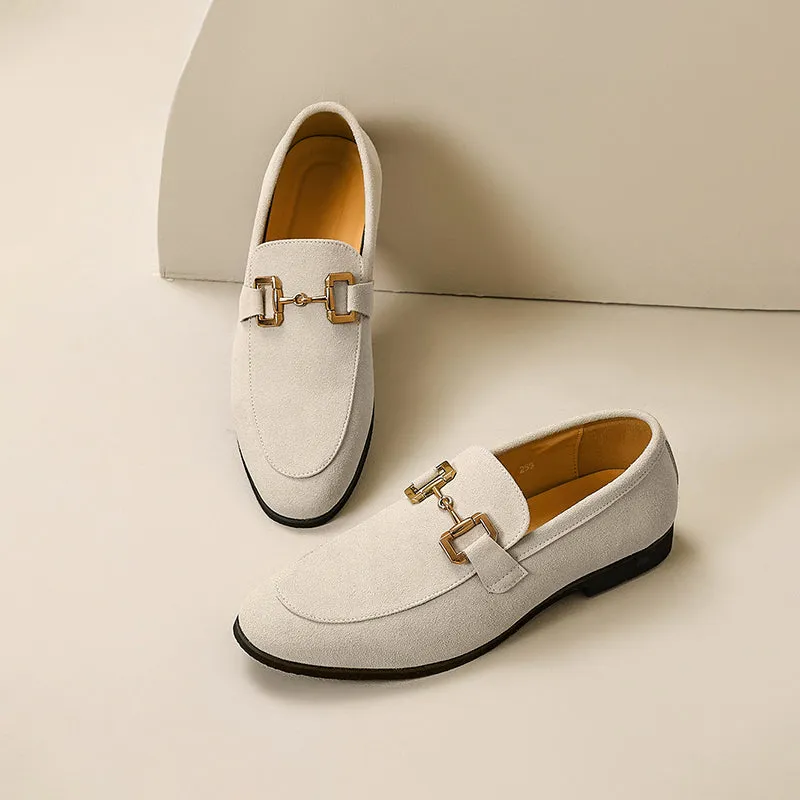 Suede Horsebit Loafers for Men