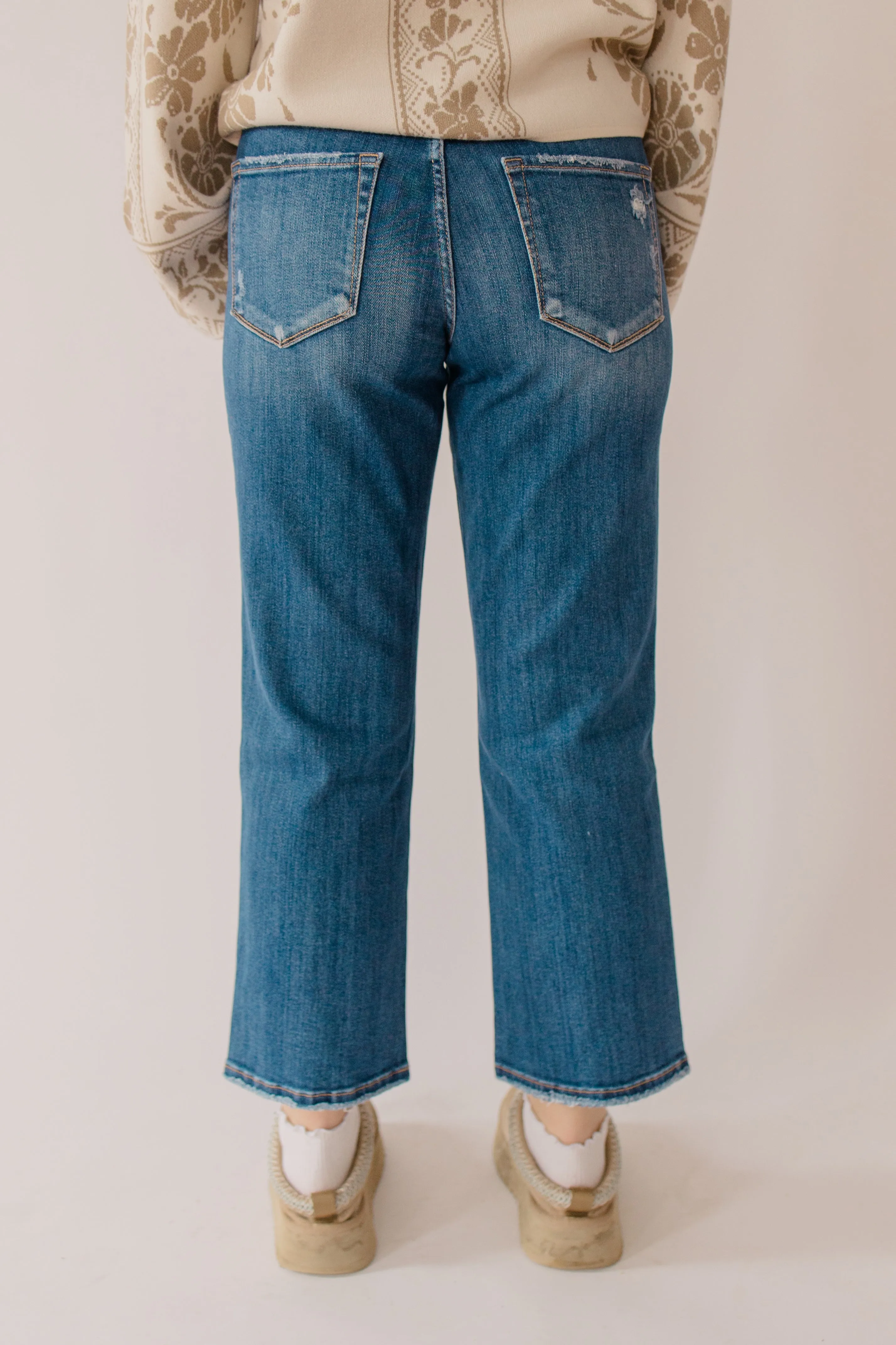 Sullivan High Rise Crop Straight Jeans