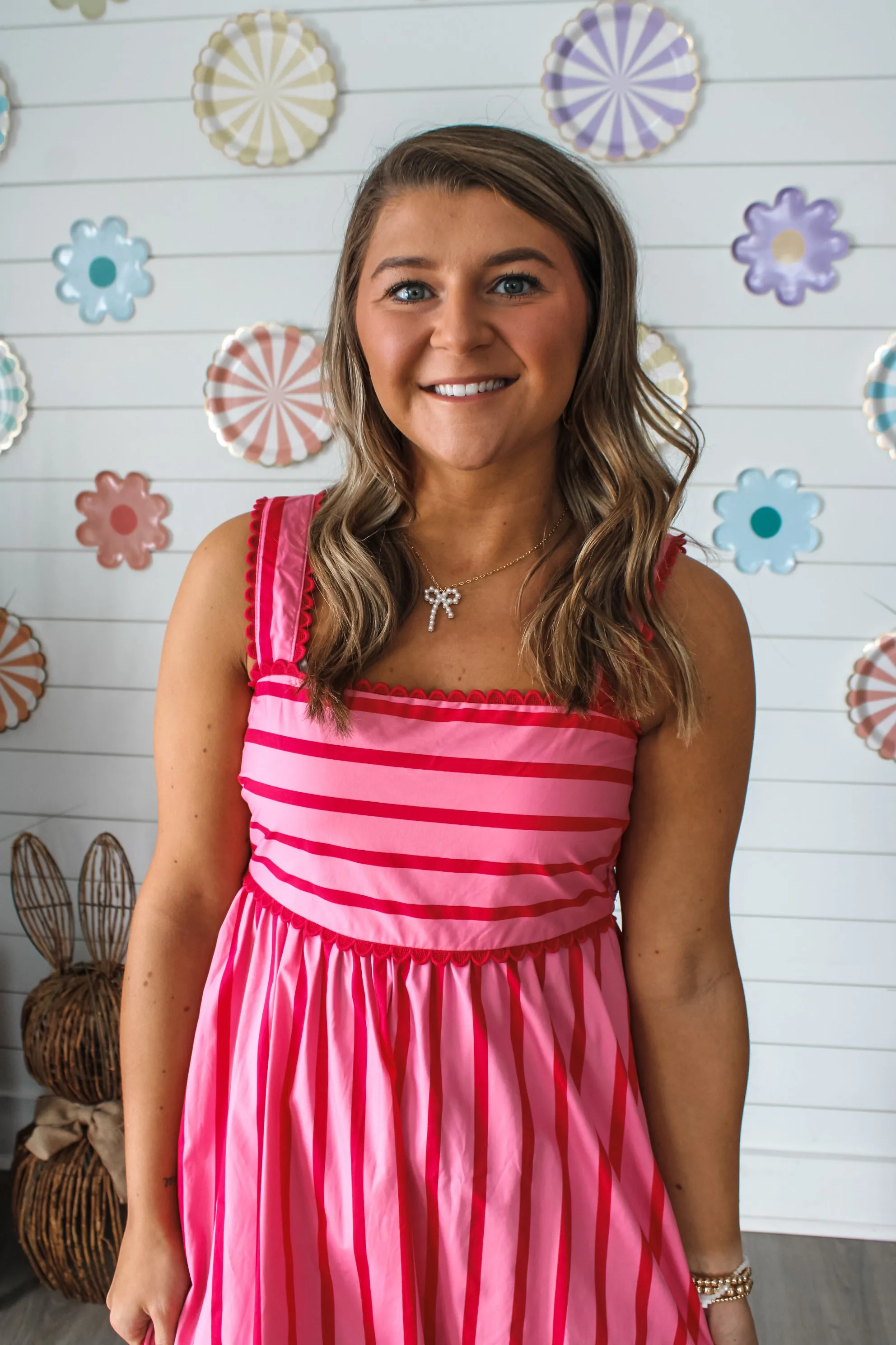 Sunshine & Stripes Maxi • Pink/Red