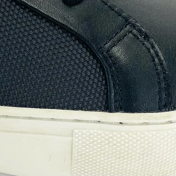 TCG KENNEDY PREMIUM BLACK LEATHER ATHLEISURE COMFORT SNEAKERS