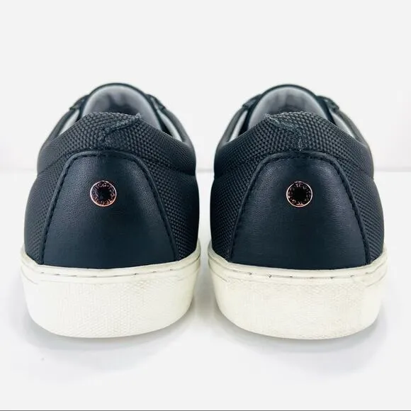 TCG KENNEDY PREMIUM BLACK LEATHER ATHLEISURE COMFORT SNEAKERS