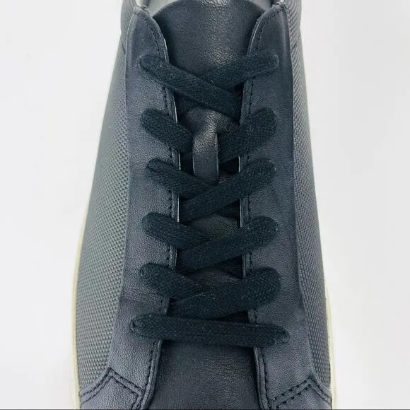 TCG KENNEDY PREMIUM BLACK LEATHER ATHLEISURE COMFORT SNEAKERS