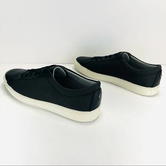 TCG KENNEDY PREMIUM BLACK LEATHER ATHLEISURE COMFORT SNEAKERS