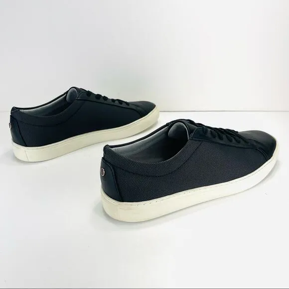 TCG KENNEDY PREMIUM BLACK LEATHER ATHLEISURE COMFORT SNEAKERS