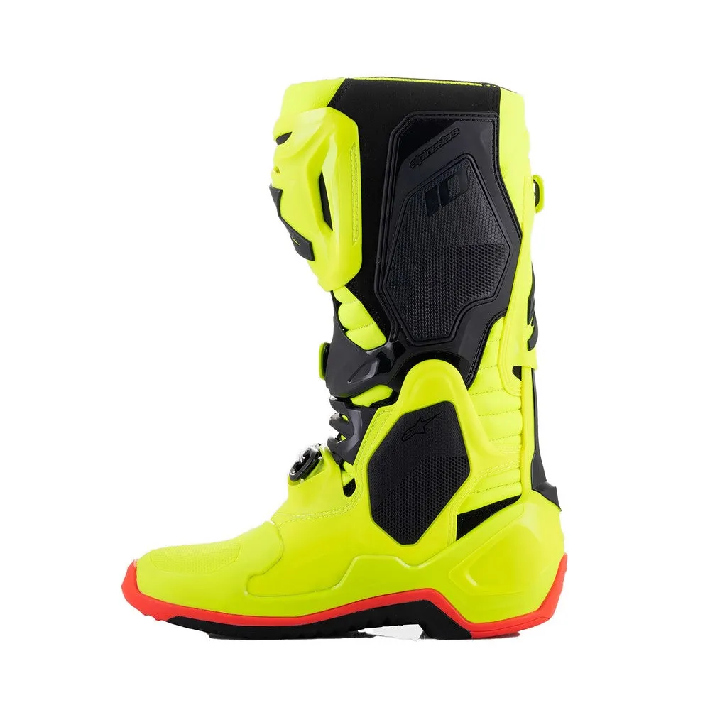Tech-10 MX Boots Yellow Fluoro/Black/Red Fluoro 8