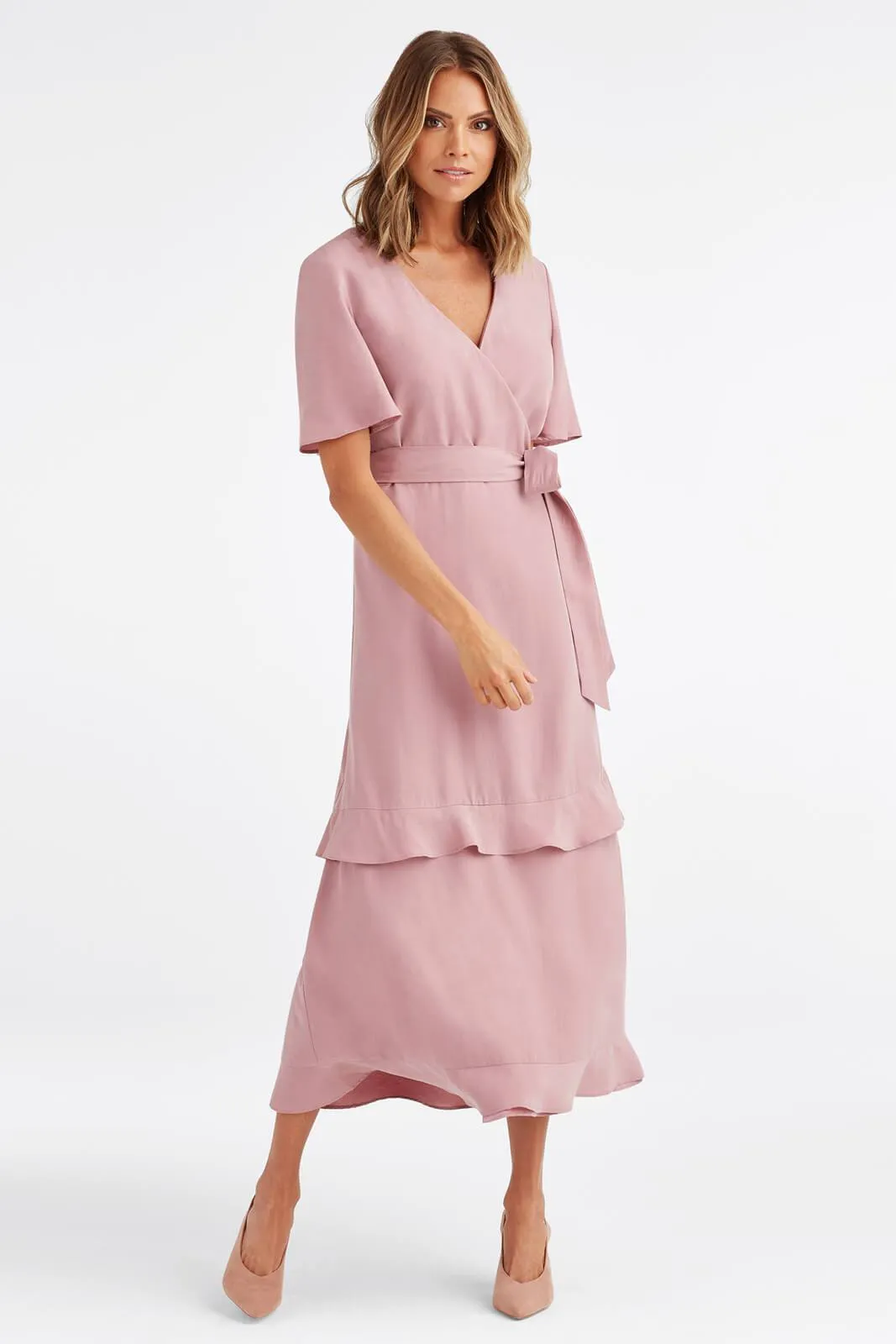 The Tiered Wrap Dress