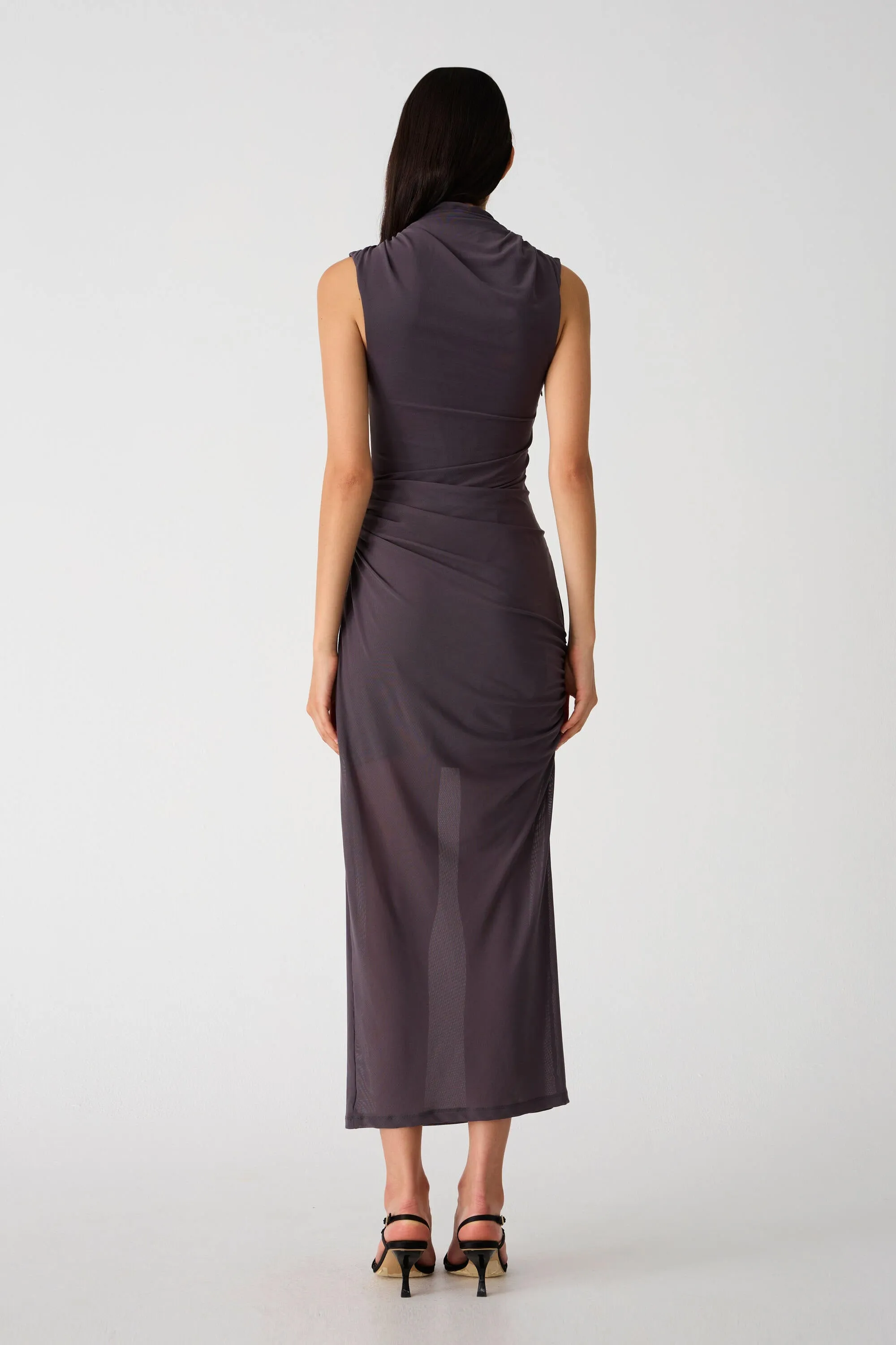 TILLIE MESH MIDI DRESS