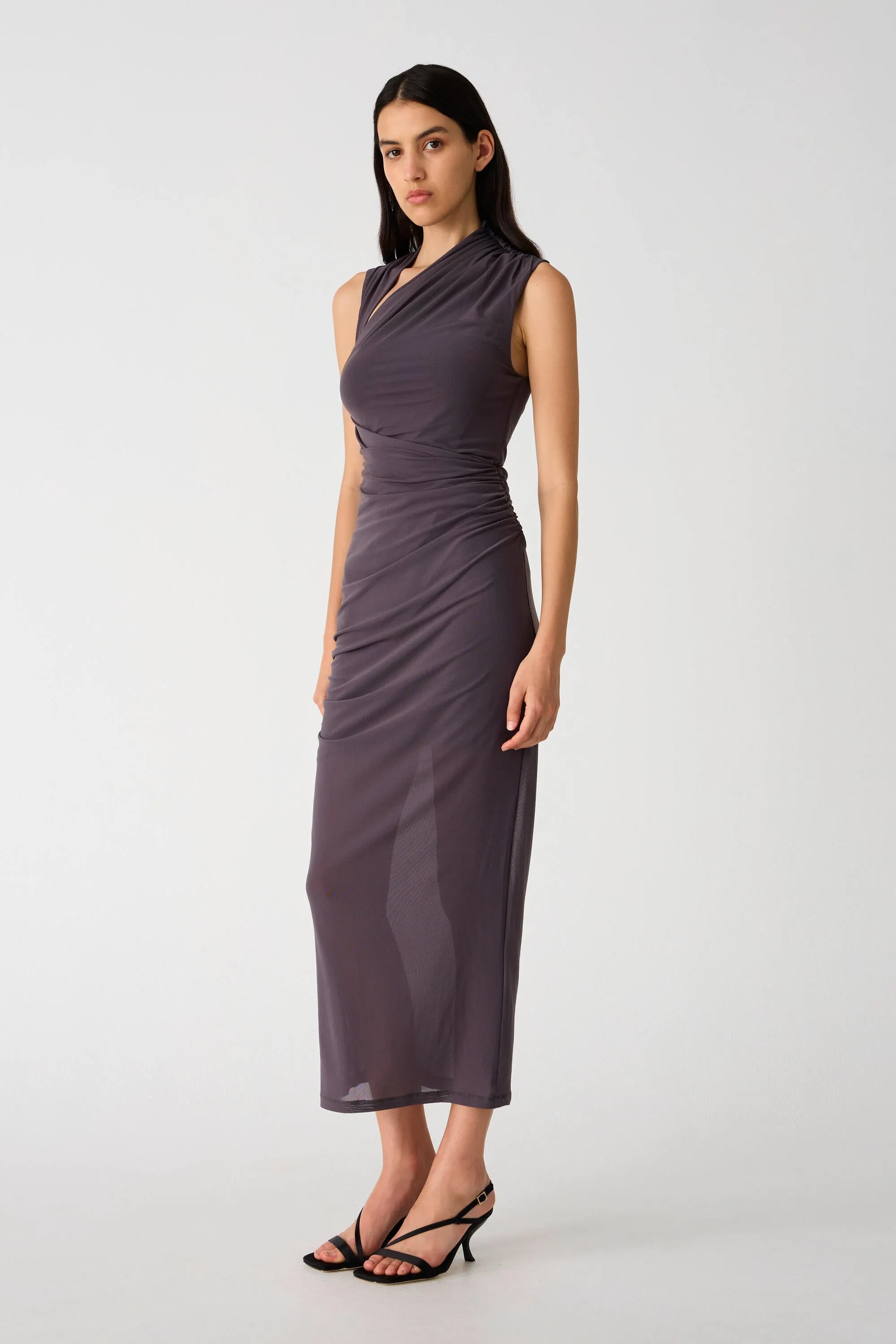 TILLIE MESH MIDI DRESS
