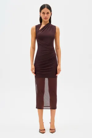 TILLIE MESH MIDI DRESS