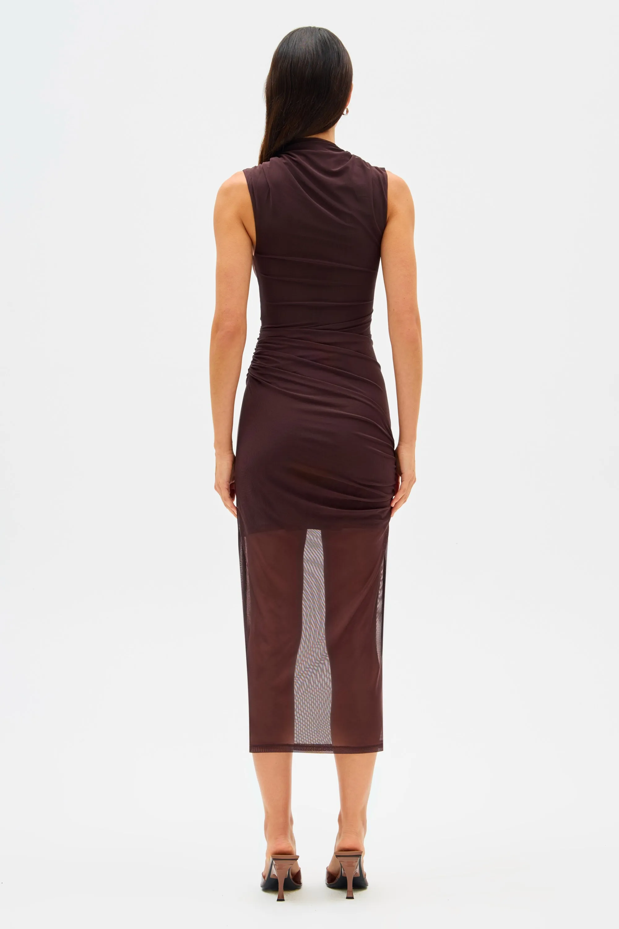 TILLIE MESH MIDI DRESS