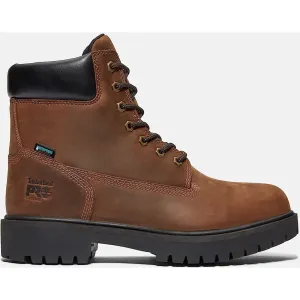Timberland Pro Men's Direct Attach 6" Soft Toe Waterproof Work Boot- Brown- TB138020242