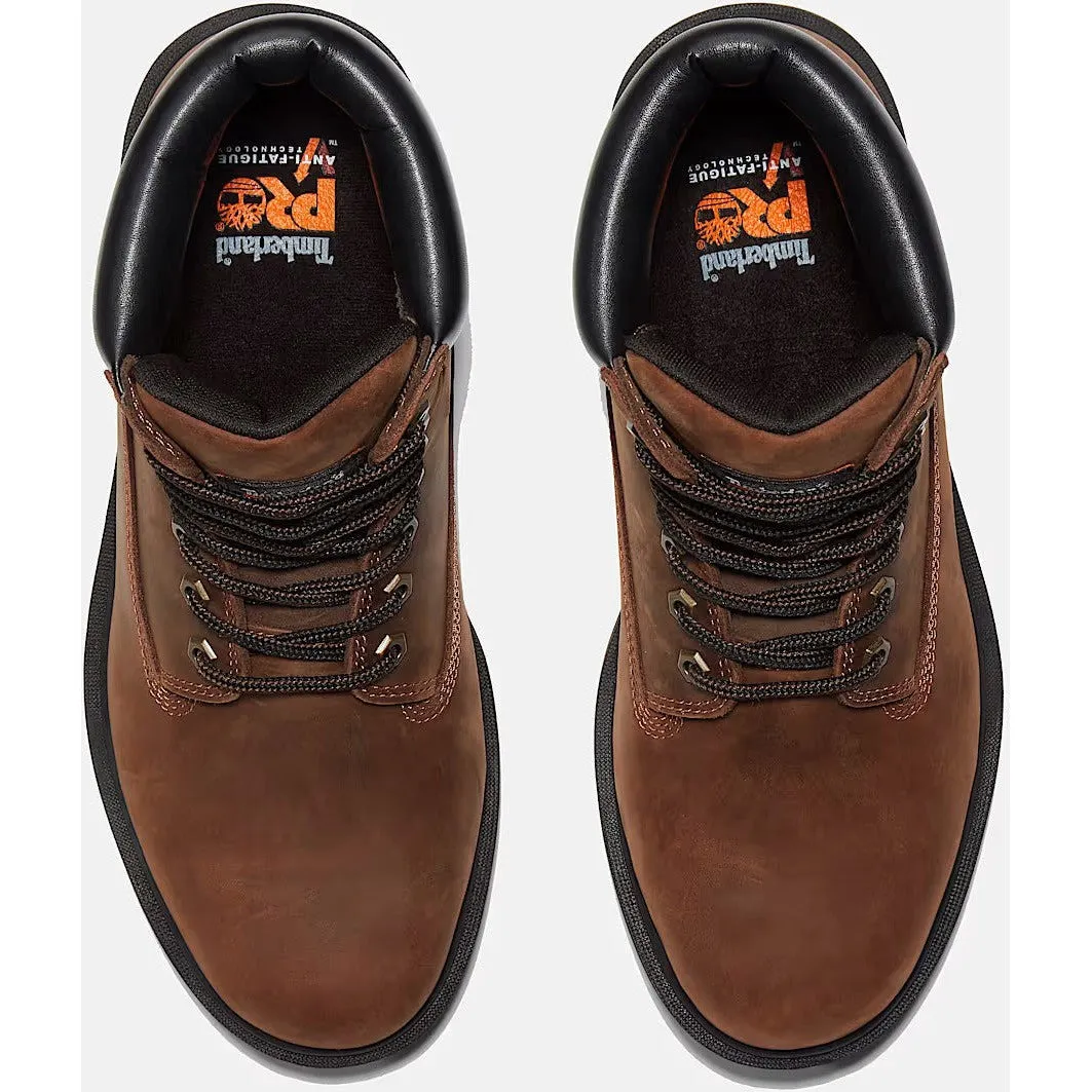 Timberland Pro Men's Direct Attach 6" Soft Toe Waterproof Work Boot- Brown- TB138020242