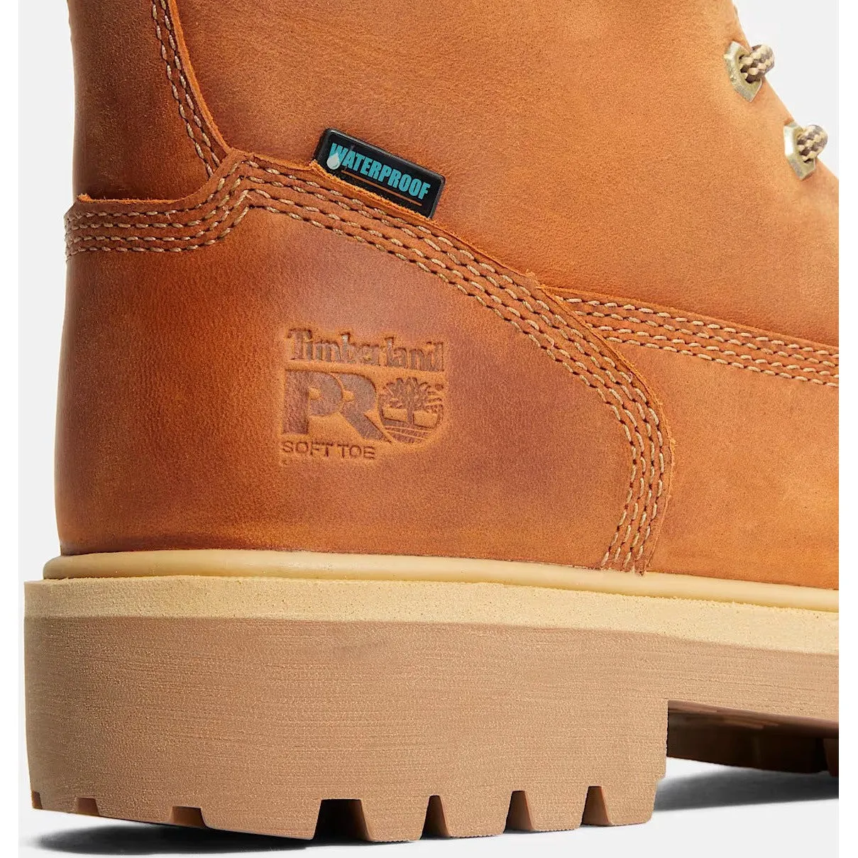 Timberland Pro Men's Direct Attach 6" Soft Toe Waterproof Work Boot- Brown- TB1A262R214