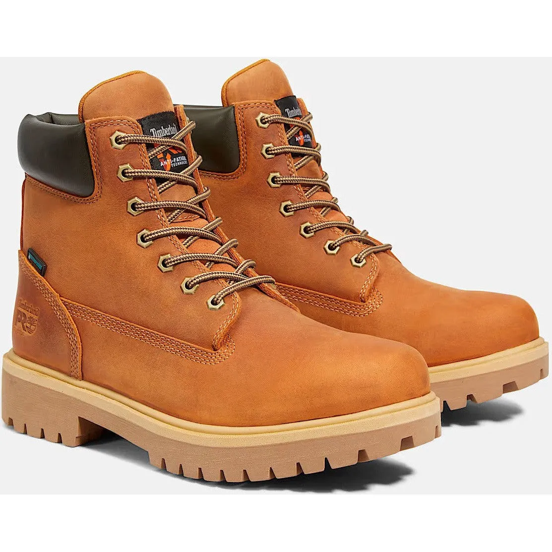 Timberland Pro Men's Direct Attach 6" Soft Toe Waterproof Work Boot- Brown- TB1A262R214