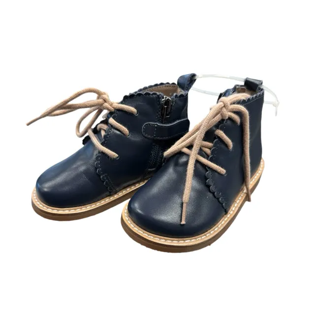 Tiny Toes Nation Girl's Navy Boots Size 4