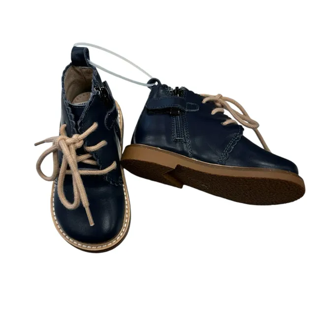 Tiny Toes Nation Girl's Navy Boots Size 4