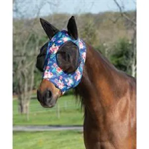 TK37400-50-2-M-WtrColor Fly Mask Lycra Covered Ear
