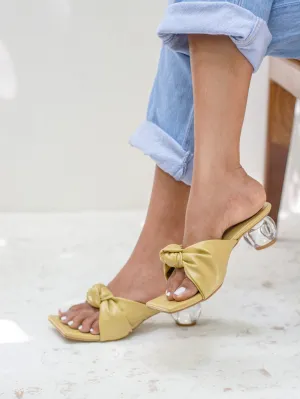 Tory Knotted Mule Heels