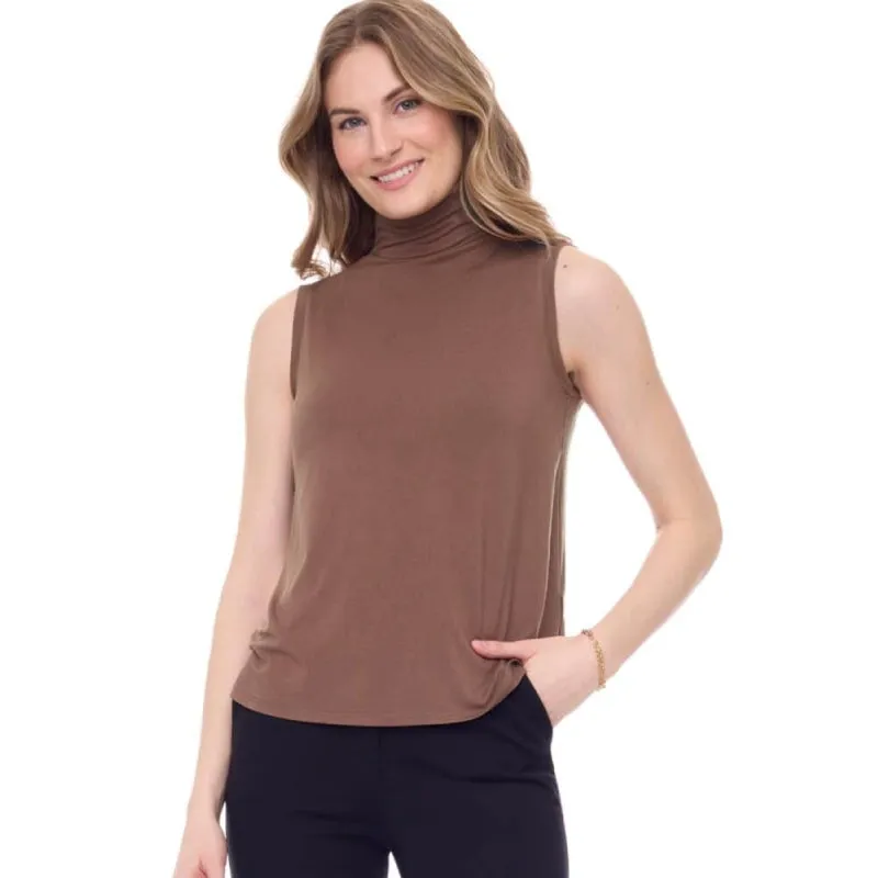Tyler Madison Kali Sleeveless Turtleneck Top