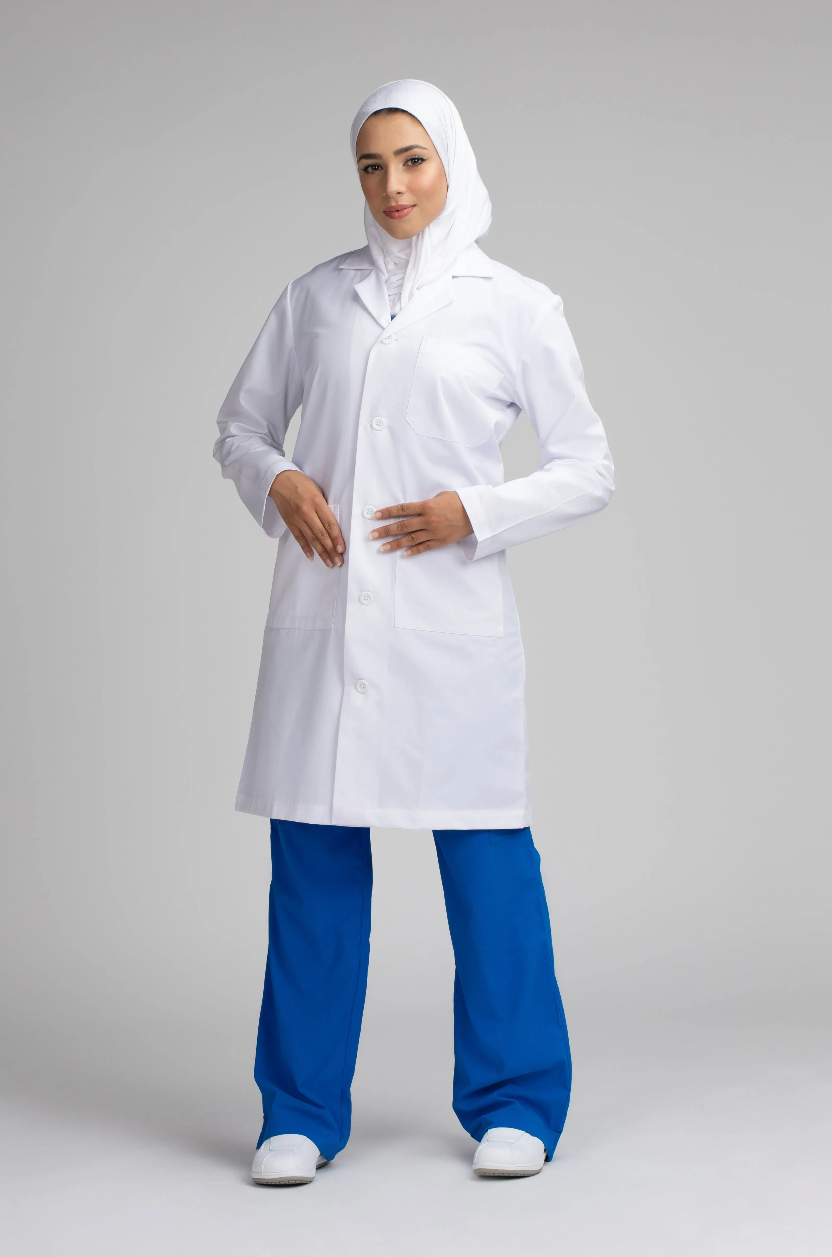 Unisex Long Jacket / Labcoat - SC 101C White