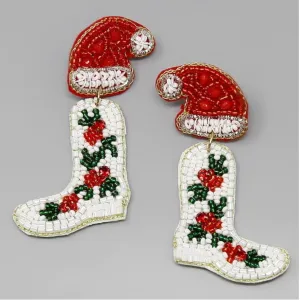 White Christmas Boots