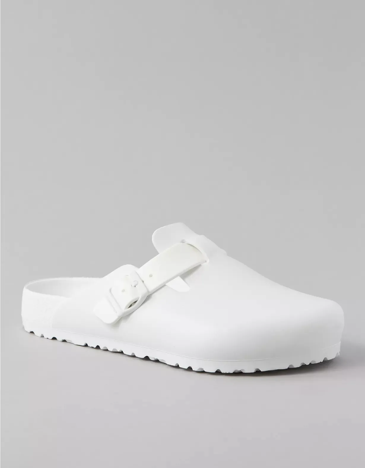 White Leather Pearl Pamper Clogs - Clogs