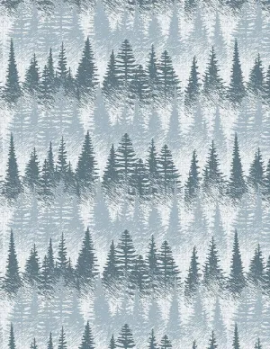Wild Woods Lodge Gray Blue