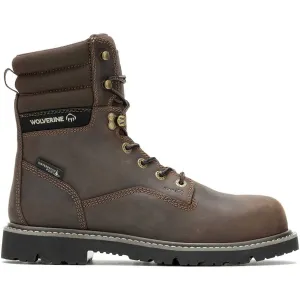 Wolverine Men's Revival 8" Comp Toe WP Work Boot- Brown- W241019
