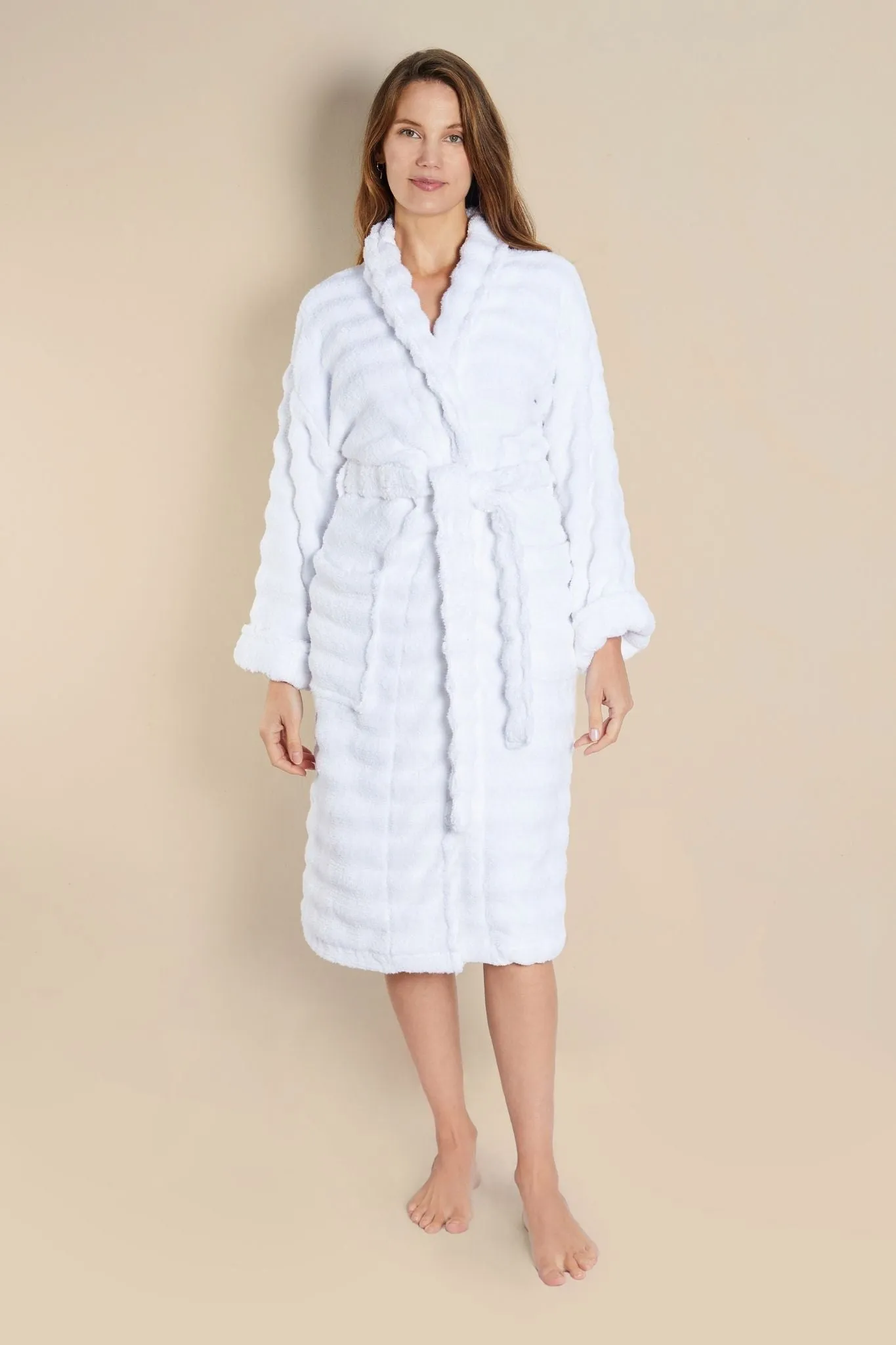 Women's Towelling Dressing Gown - Seaspray